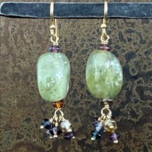 Polly Hart “Green Day Earrings”. New in box.